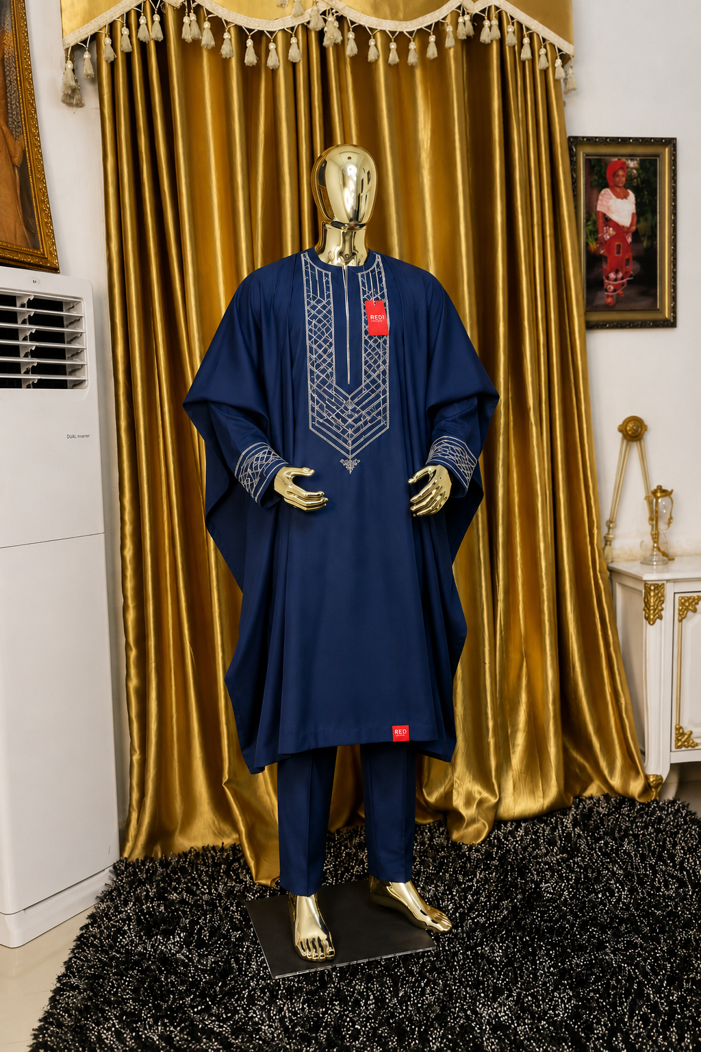 Red Fashion bold men native outfit